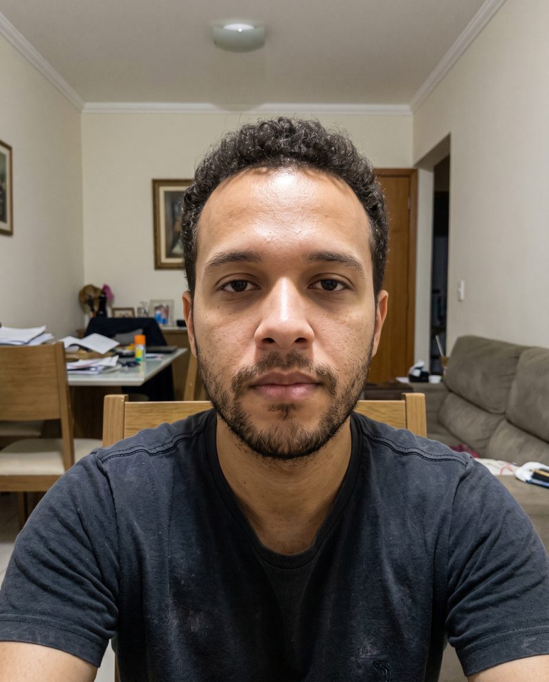 Foto caseira sem produção